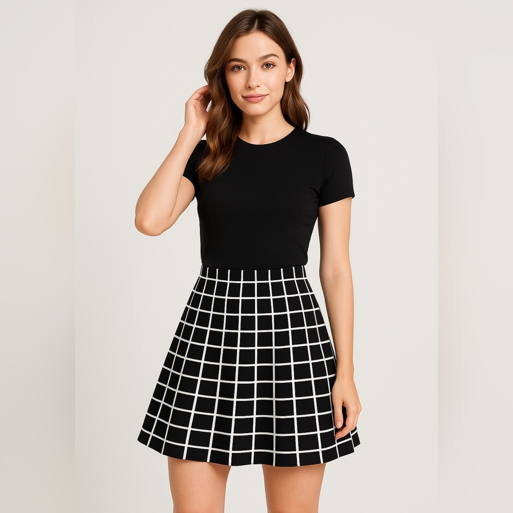Francescas Geometric Mini Skirt